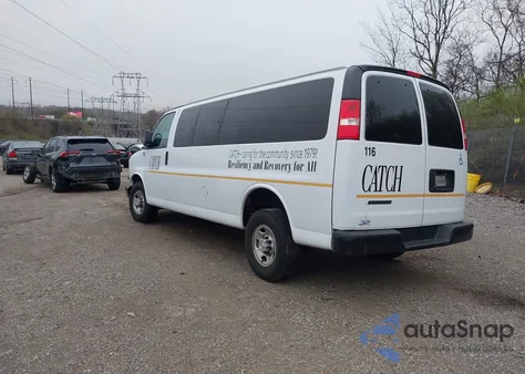 2023 Chevrolet Express Passenger Rwd 3500 Extended Wheelbase Ls from USA, damaged, VIN 1GAZGNFP2P1137216